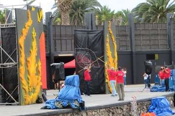 Las fiestas patronales dan vida al auditorio del mayor parque urbano de Telde/TA.